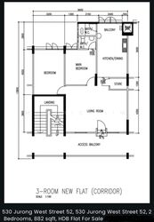 Blk 530 Jurong West Street 52 (Jurong West), HDB 3 Rooms #597103991